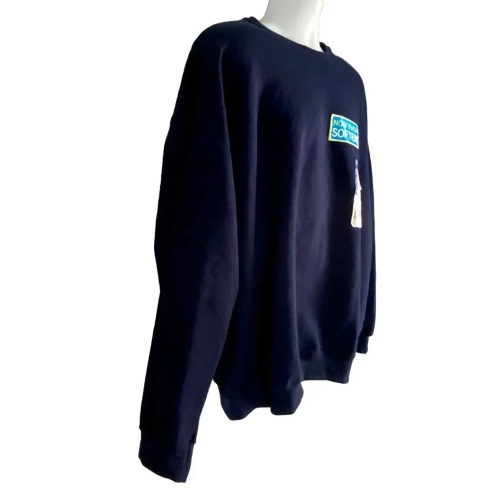 Fruit of the Loom Navy Pull Over Sweatshirt Men's 2XL NEW - Picture 3 of 10